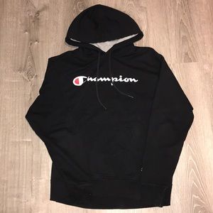 Black champion hoodie
